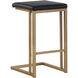 Boone 26 inch Champagne Gold / Onyx Counter Stool, Set Of 2